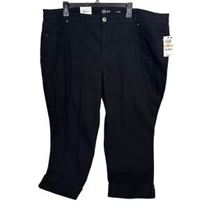 NWT Style & co. Black capri jeans plus size 24W